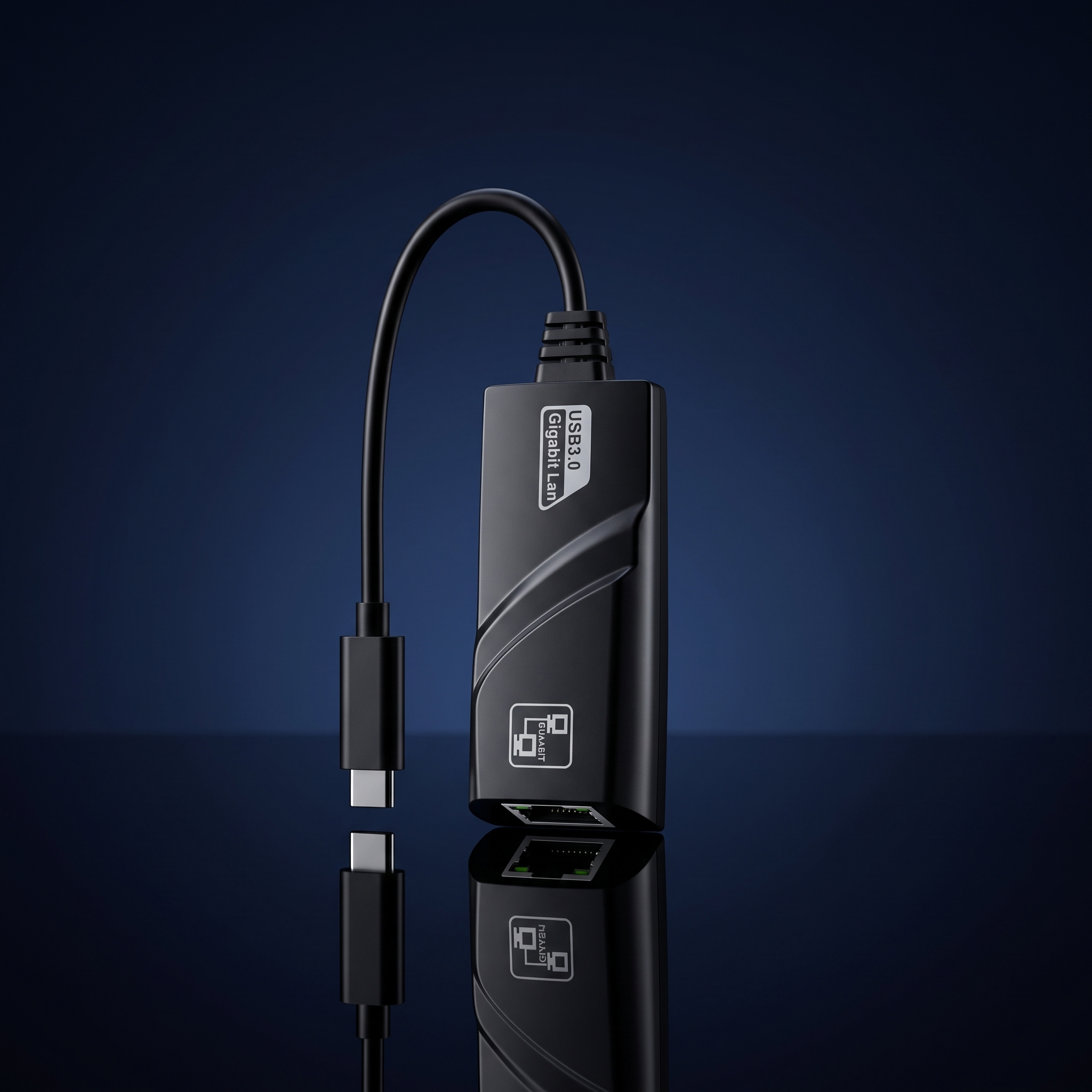 Adaptateur USB-C vers Ethernet RJ45 Gigabit – Connexion Réseau Filaire Ultra-Rapide 1000 Mbps