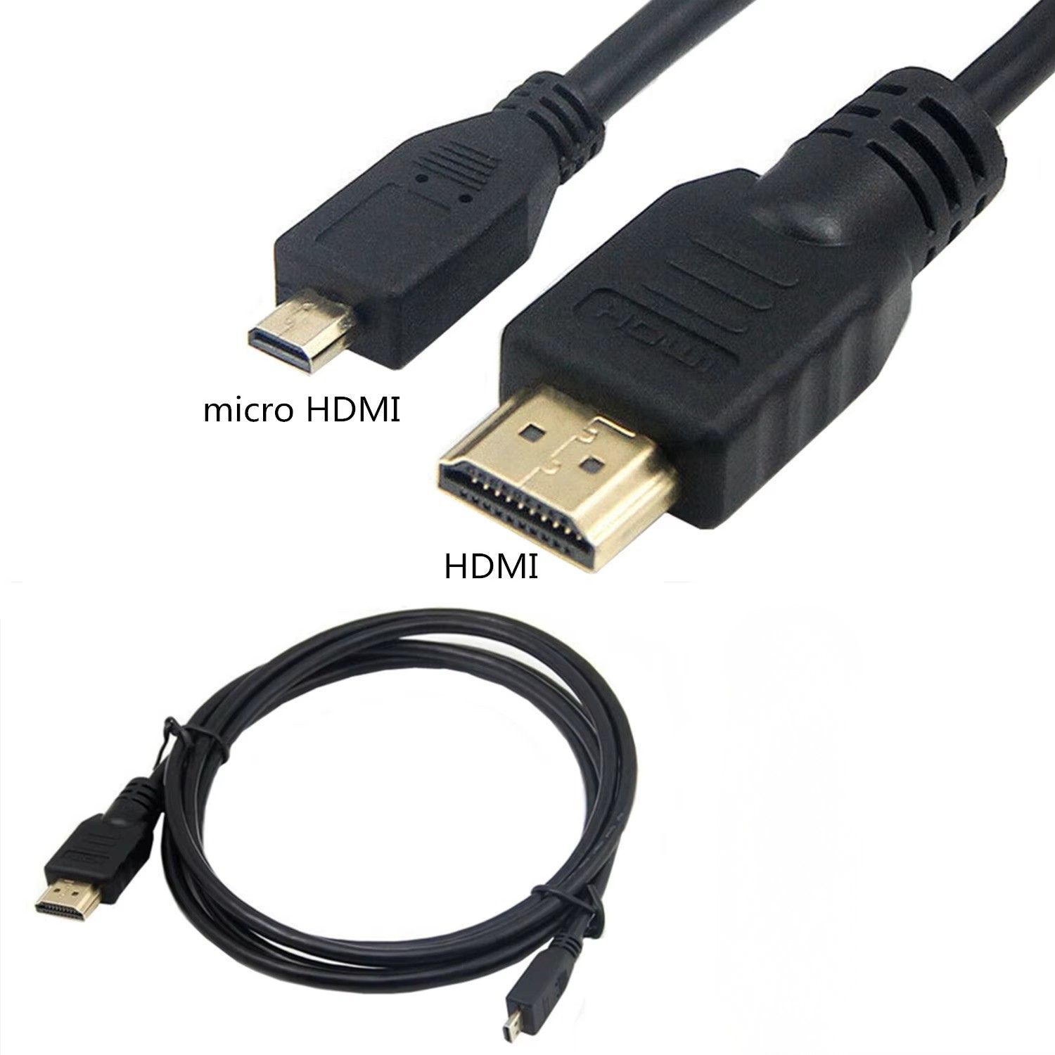 Câble Micro HDMI vers HDMI Mâle – Câble Audio & Vidéo Haute Définition
