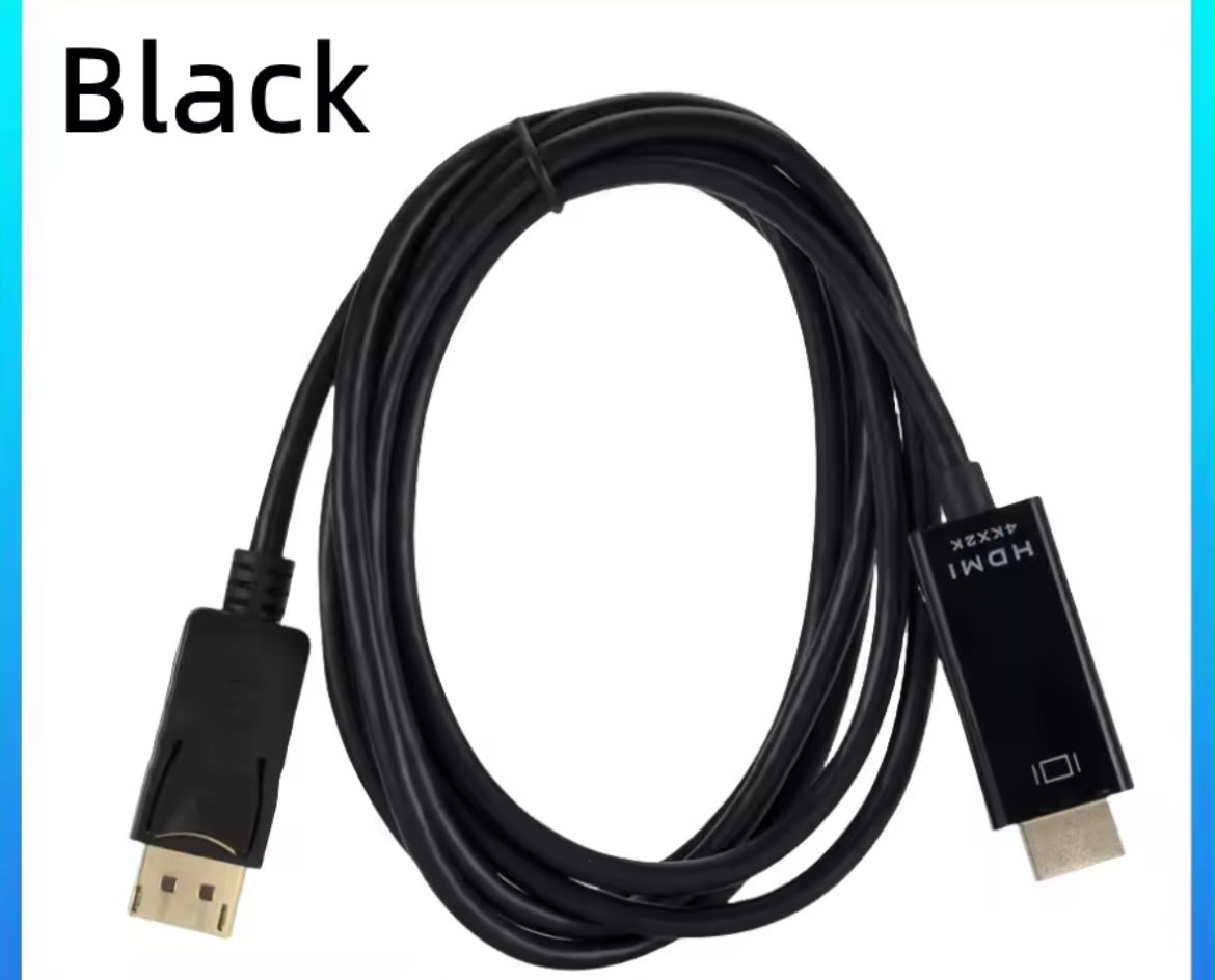 Câble Adaptateur DisplayPort vers HDMI 4K – Câble Audio & Vidéo Haute Définition