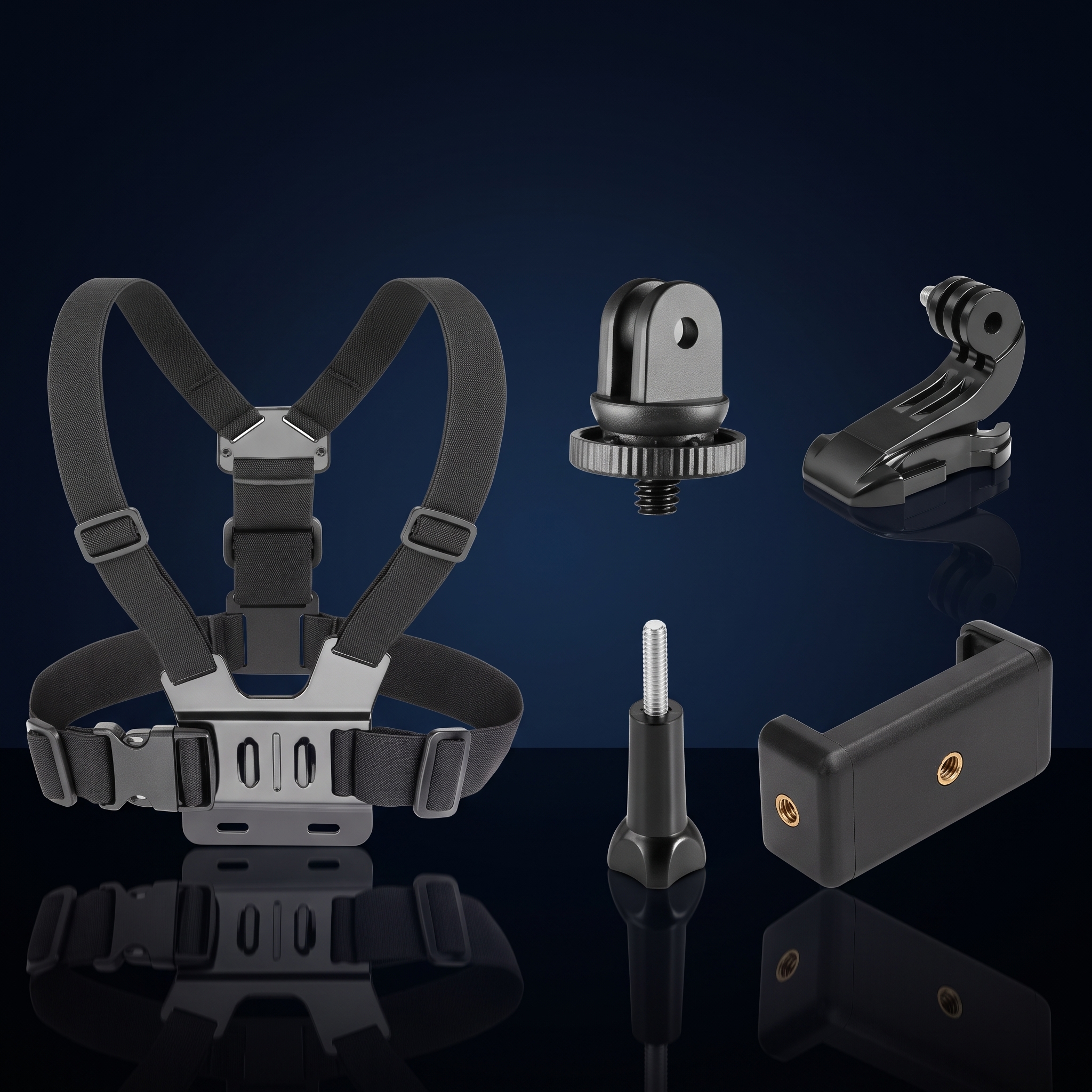 Harnais Pectoral de Fixation Universel pour Smartphone & Caméra d'Action – Kit Mains Libres POV