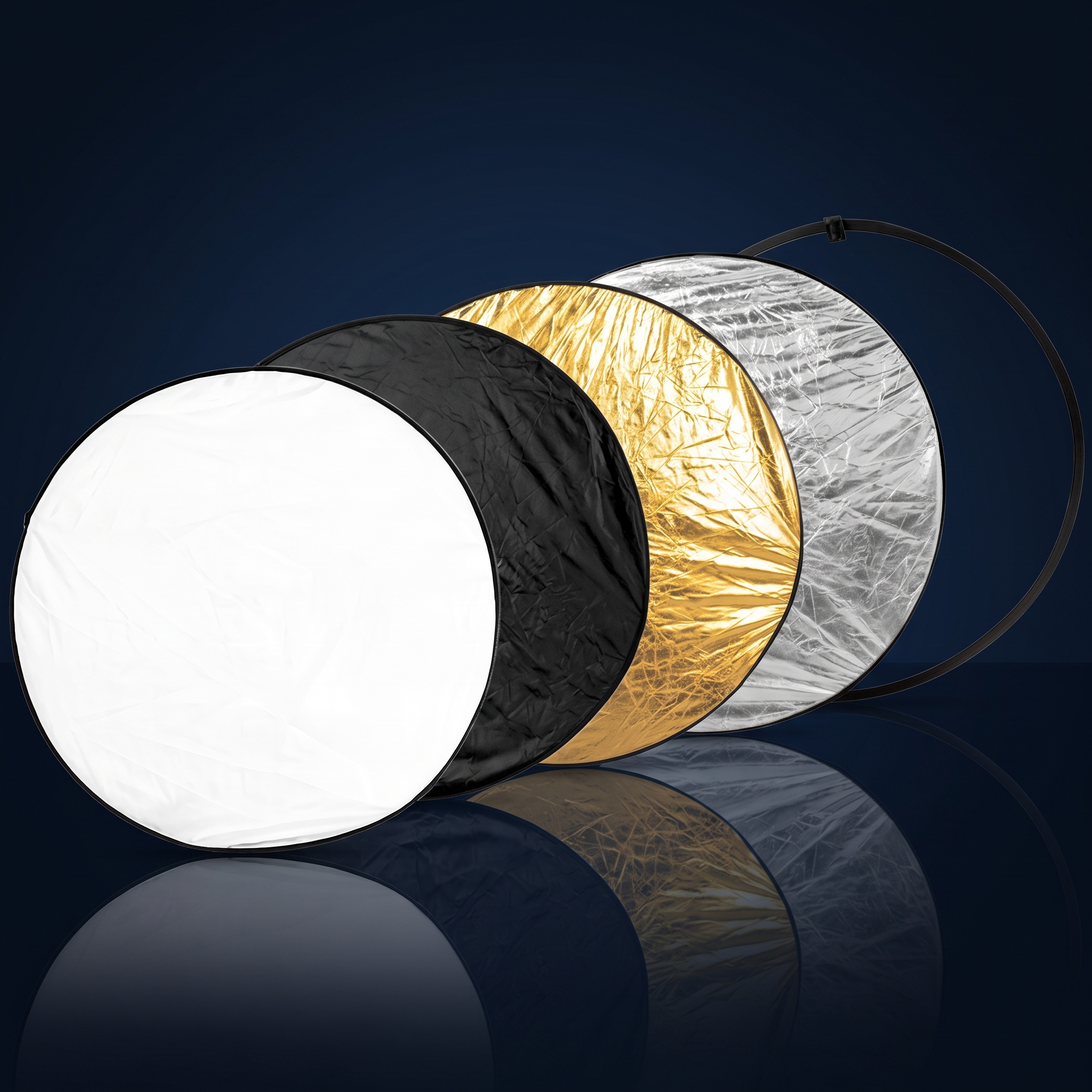 Réflecteur de Lumière Pliable 5-en-1 pour Photo & Vidéo – Diffuseur Multifonction Circulaire 110CM