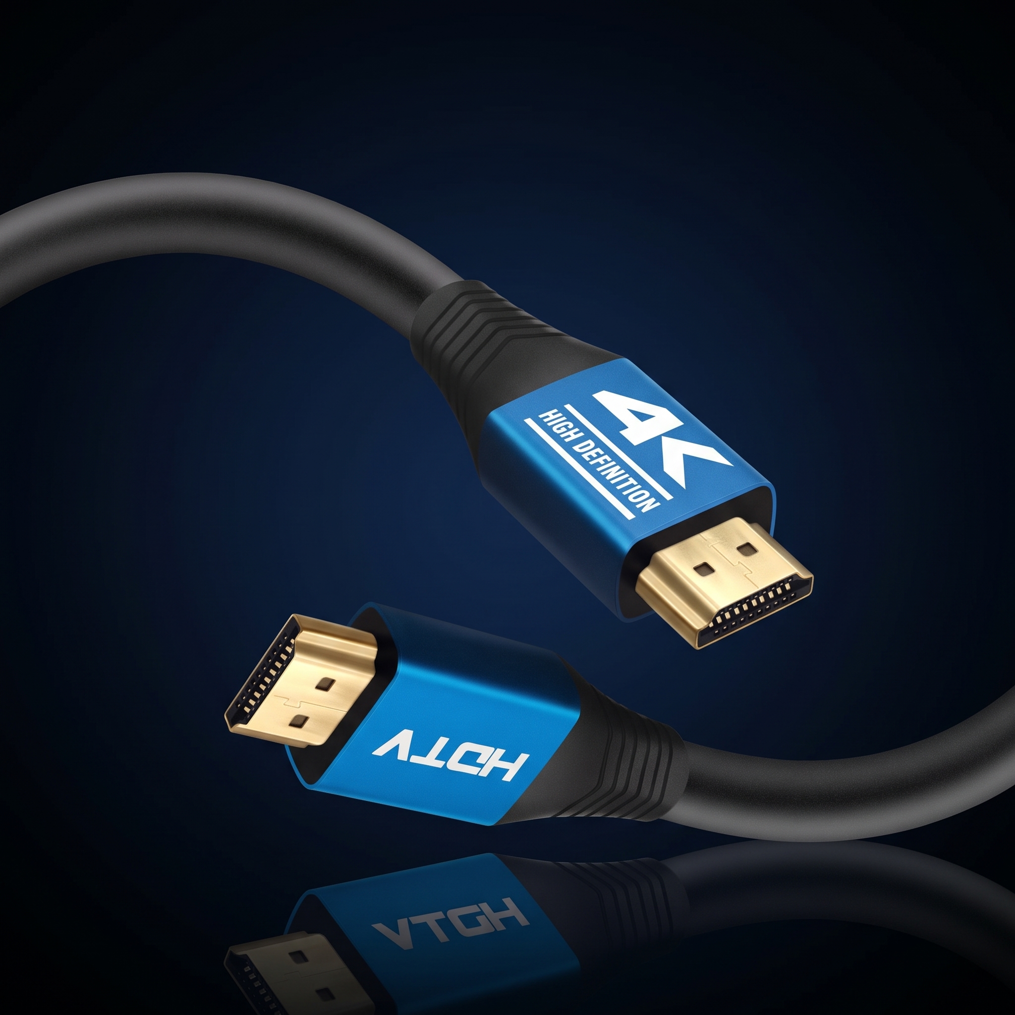 Câble HDMI 4K Haute Définition – Câble Audio & Vidéo Mâle vers Mâle Haute Vitesse