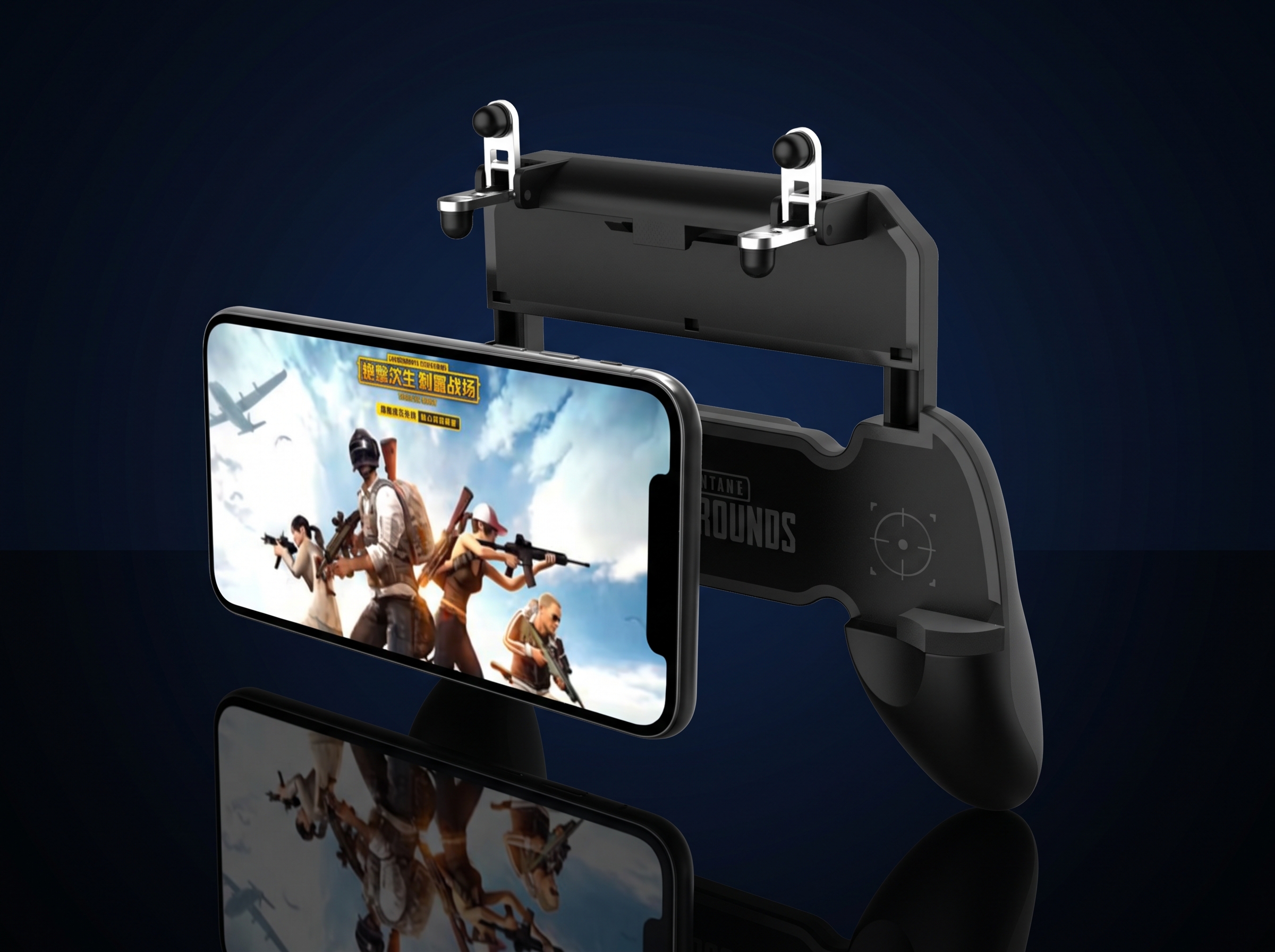 Manette Gaming avec Gâchettes Intégrées pour Smartphone – Support Ergonomique pour PUBG Mobile, Free Fire & COD Mobile