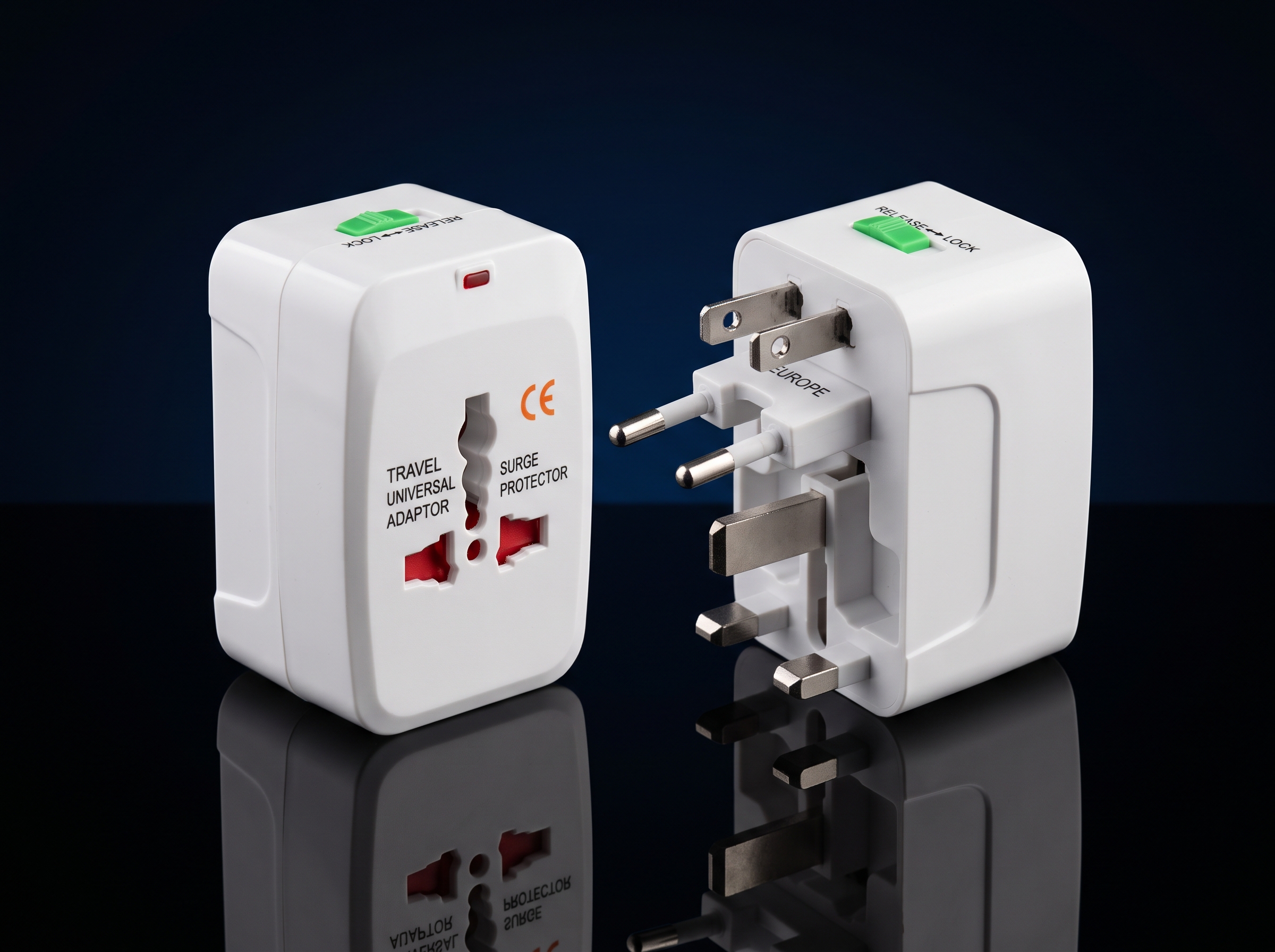 Adaptateur de Prise Universel Tout-en-Un pour Voyage & Pèlerinage (Hajj / Omra) – Compatible Plus de 150 Pays