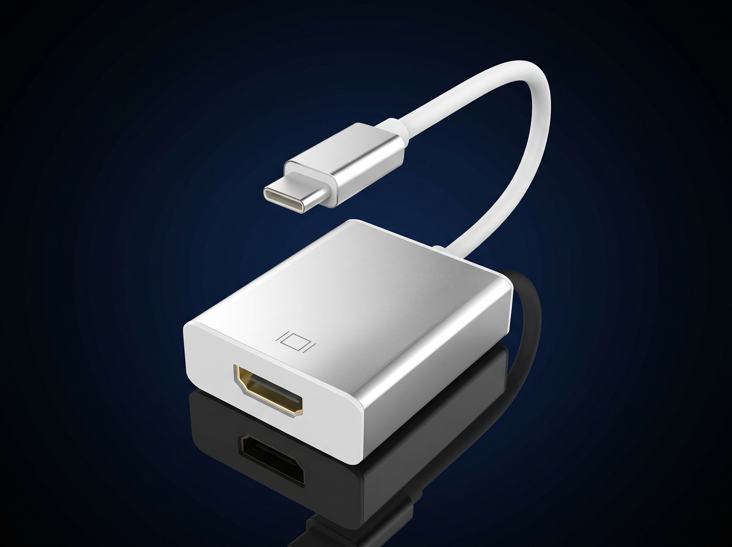 Adaptateur Vidéo USB-C vers HDMI 4K – Convertisseur en Aluminium pour PC Portable, MacBook & Smartphone