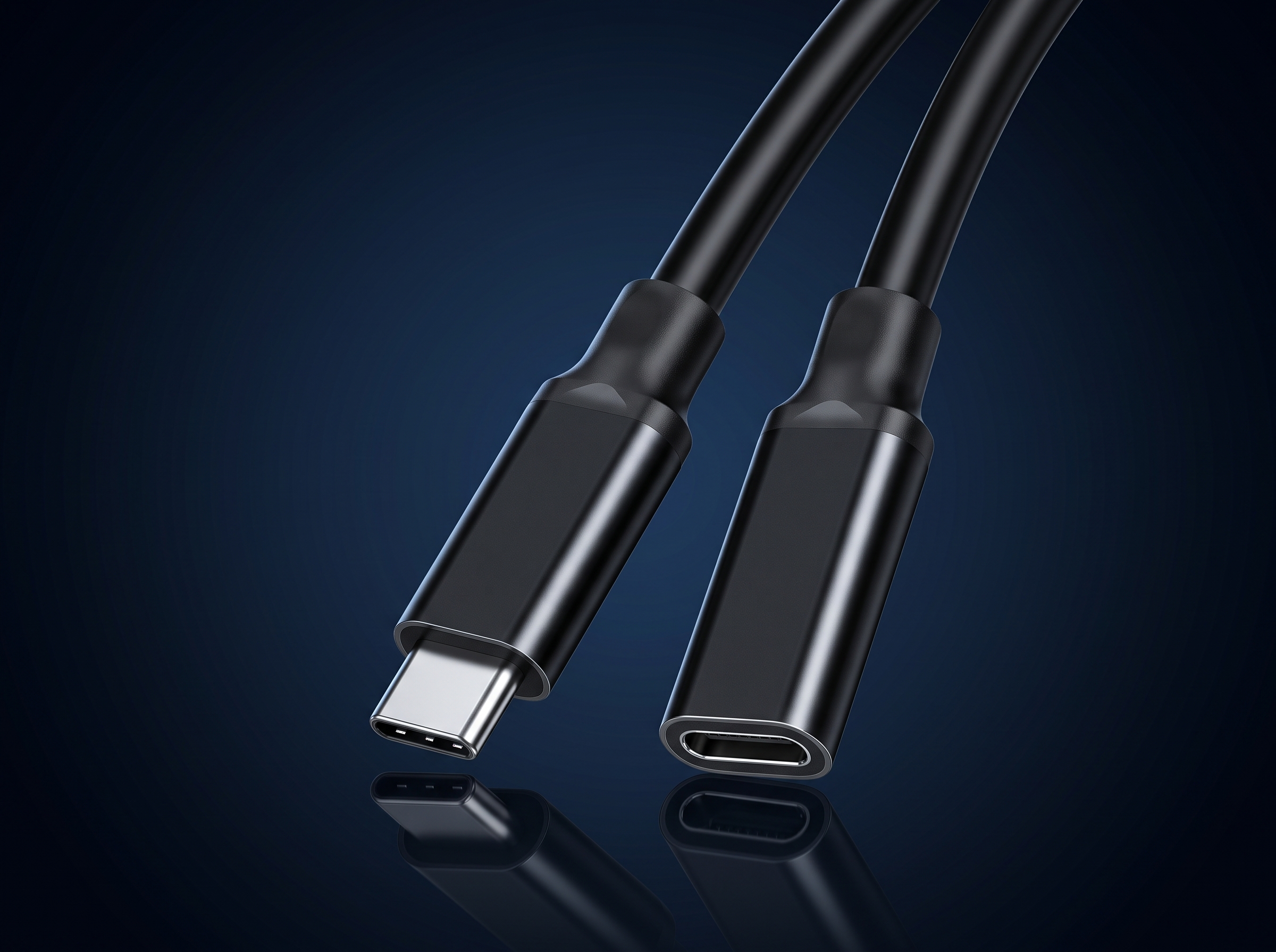 Câble Rallonge USB-C Mâle vers Femelle 100W – Câble d'Extension Vidéo 4K@60Hz & Charge Rapide 5A