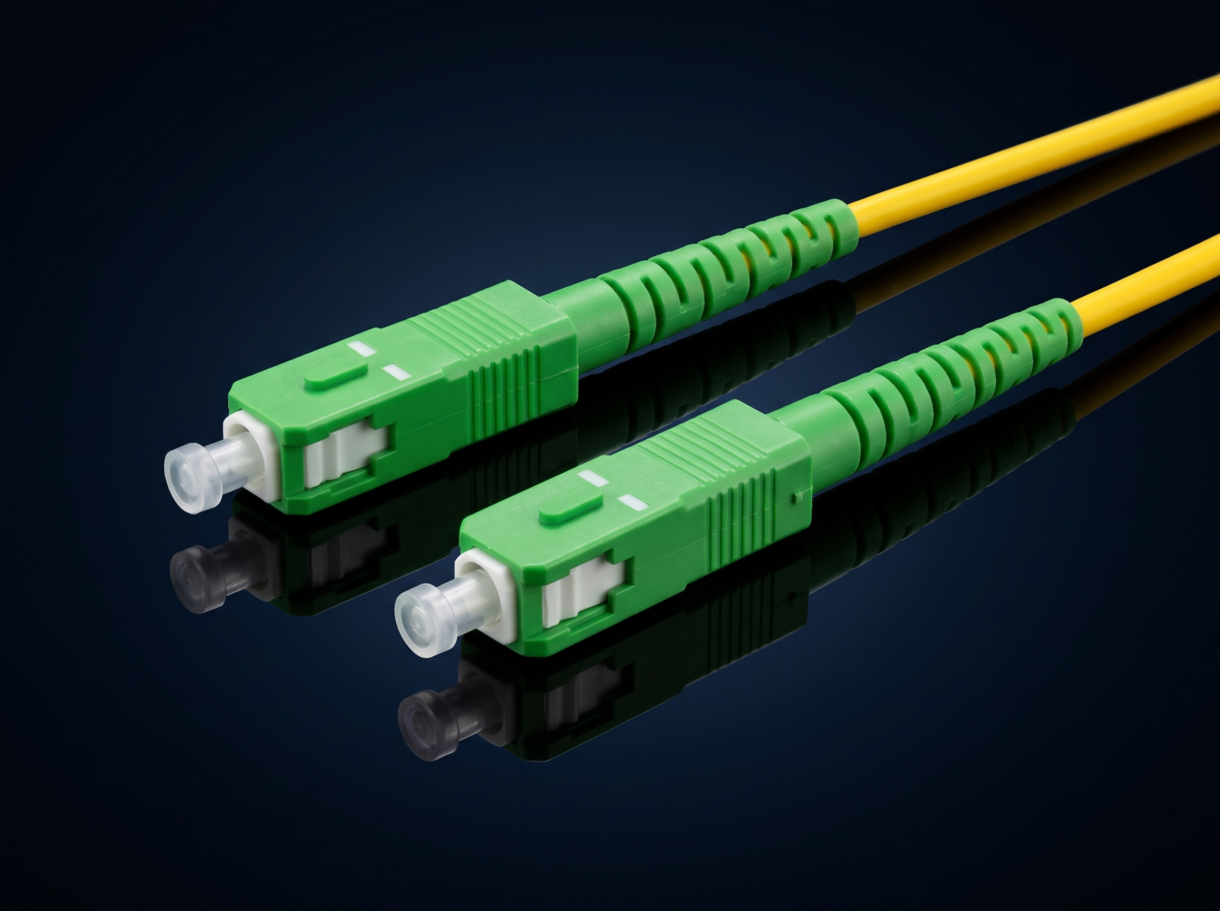 Câble Fibre Optique Jarretière SC/APC vers SC/APC Monomode Simplex – Raccordement Box Internet & Réseau FTTH