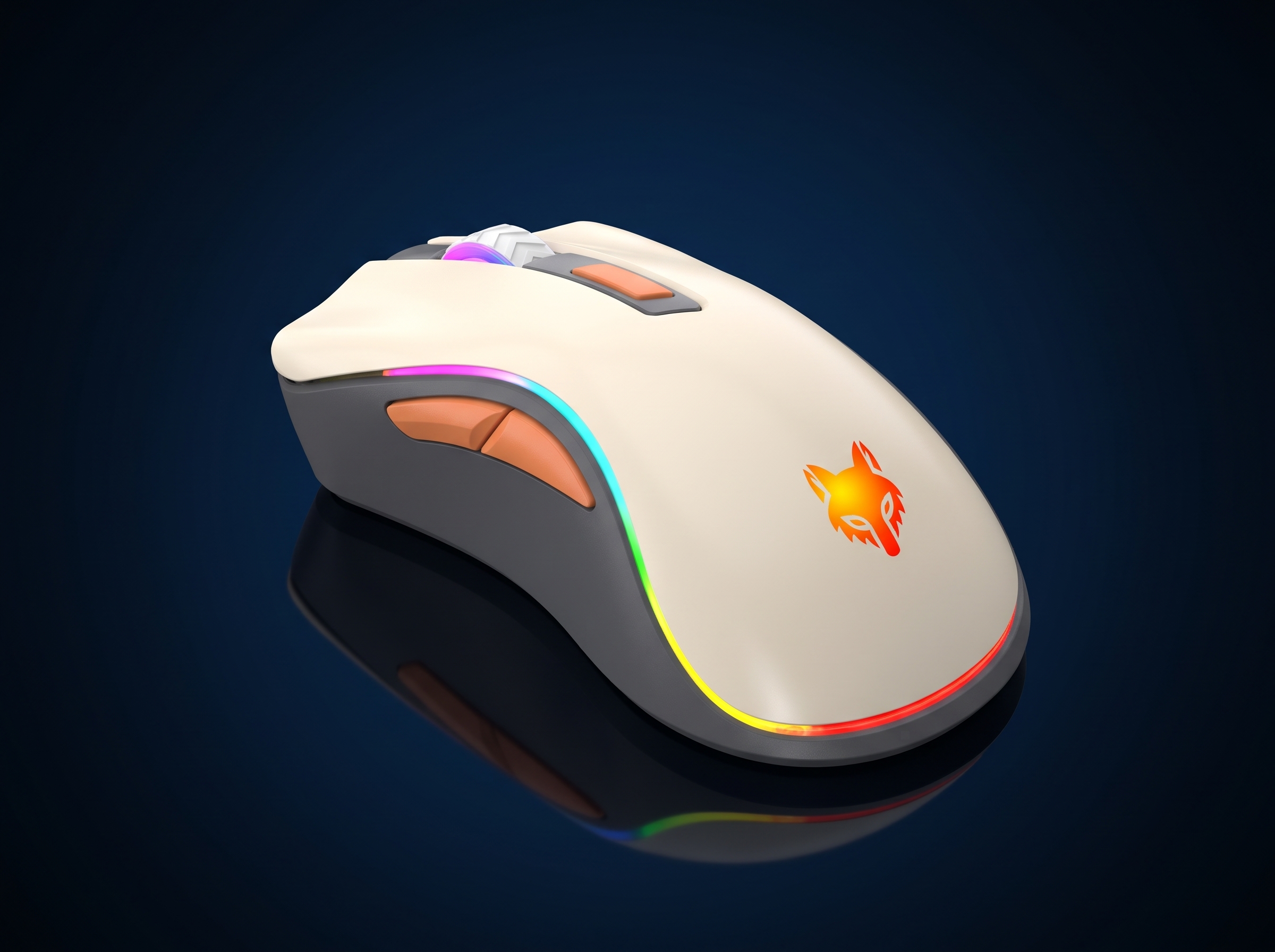 Souris Gaming Sans Fil XUNFOX XYH52 Double Mode (2.4 GHz + Bluetooth) – Souris Ergonomique Rechargeable avec Rétroéclairage RGB